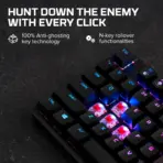 HyperX Alloy Origins Core - Tenkeyless Mechanical Gaming Keyboard, Software Controlled Light & Macro Customization, Compact Form Factor, RGB LED Backlit, Linear HyperX Red Switch | BLACK - Image 4