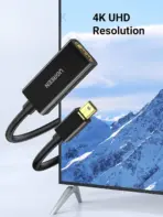 UGREEN Mini DisplayPort To HDMI Converter 4K Black | Supports 3840x2160 @30Hz | Audio Video Sync | Gold-Plated | For MacBook Surface ThinkPad Zenbook Intel NUC - Image 6