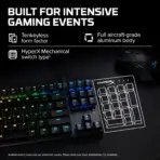 HyperX Alloy Origins Core - Tenkeyless Mechanical Gaming Keyboard, Software Controlled Light & Macro Customization, Compact Form Factor, RGB LED Backlit, Linear HyperX Red Switch | BLACK - Image 9