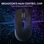 ATTACK SHARK X11 Tri-Mode Wireless Gaming Mouse – 62g Ultra-Light, 22000 DPI PAW3311 Sensor, RGB Dock, Ergonomic, 65h Battery, Programmable | Black - Image 3