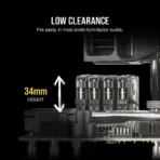 CORSAIR Vengeance LPX  32GB Single Module 288-Pin PC RAM DDR4 3200 MHz (PC4 25600) 1.35V , CAS Latency 16 , Desktop Memory Model | BLACK CMK128GX4M4E3200C16 - Image 2