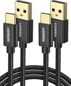UGREEN USB-A to USB-C Fast Charging 3M Cable, 3A Charging Speed, 480Mbps Data Transfer, Durable Nylon Braided, Universal Compatibility for Smartphones, Tablets, Laptops, and More - Image 2