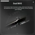 ASUS Dual OC RTX 5060 Ti 16GB GDDR7 Graphics Card | PCIe 5.0 | Axial-Tech Cooling | Dual BIOS | 2632MHz Boost | 7680x4320 Max Resolution | HDMI 2.1b + DP 2.1b - Image 9