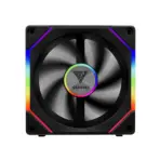 GAMDIAS AEOLUS P2-1201 120mm ARGB PC Case Fan, Cable-less Daisy Chain Connection, Dual Infinity Mirror Lighting, Swappable Fan Blade for Reverse Airflow, Performance 30mm Thick - ONE FAN - Image 2