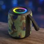 KISONLI Q26 RGB Music Speaker Camouflage | 10W Portable Bluetooth Speaker | 1200mAh Battery | RGB Lighting | Memory Card Support | For Mobile, PC, Outdoor & Karaoke Use - Image 3