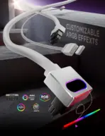 ASIAHORSE HYDRUS 16-Pin ARGB GPU A Extension Cable 50cm –  White, 18AWG, 12VHPWR, 30A Current, 450W Rated Power, PVC Build, Addressable RGB Lighting - Image 3
