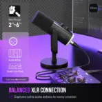FIFINE AMPLIGAME AM8 USB/XLR Dynamic Microphone – Black | RGB Lighting, Tap-to-Mute, Cardioid Pattern, Volume & Monitoring Controls, Dual Connection for Gaming & Streaming - Image 7