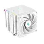DeepCool AK620 Digital White ARGB CPU Air Cooler Mighty 260w TDP 6 Copper Heatpipes Dual-Tower with Status Display Screen and ARGB LED Strips 120mm FDB Fan - Image 9