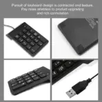 Mini Slim Wired USB Numeric Digital Keyboard Number Pad (18 Keys) - Image 8