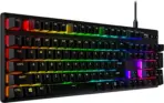 HyperX Alloy Origins PBT - Mechanical Gaming Keyboard, PBT Keycaps, RGB lighting, Compact, Aluminum Body, Customizable with HyperX NGENUITY, Onboard Memory - HyperX Tactile Aqua Switch - Image 2