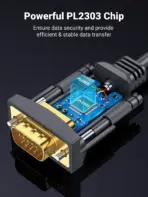 UGREEN USB to RS232 Adapter Serial Cable 2 Meters 20222 - Image 3