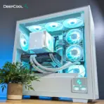 DeepCool AK620 Digital White ARGB CPU Air Cooler Mighty 260w TDP 6 Copper Heatpipes Dual-Tower with Status Display Screen and ARGB LED Strips 120mm FDB Fan - Image 8