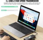BYL 10-in-1 USB C Docking Station With Dual 4K HDMI, 100W PD Charging, 5Gbps USB 3.0, Gigabit Ethernet, SD/TF Reader, Metal Build, Plug & Play For Laptops & Smartphones - Image 7
