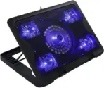 Cooling Pad Gaming Laptop Cooler, Notebook Cooling Pad | Supports 12" to 16" Laptops , 2 USB Ports - 5 Fans with LED , Light Weight Slim Cooler - Image 10