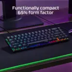 HyperX Alloy Origins 65 - Mechanical Gaming Keyboard – Compact 65% Form Factor - Linear Red Switch - Double Shot PBT Keycaps - RGB LED Backlit - NGENUITY Software Compatible | BLACK 4P5D6AX#ACB - Image 2