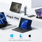 UGREEN 6‑in‑1 USB‑C Hub (Model 45320 CM512) – 10 Gbps USB‑C & USB‑A, 100 W Power Delivery, Gigabit Ethernet, SD/TF Card Slots – Space Grey - Image 6