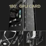 ASIAHORSE PCIe 4.0 90° 20cm Riser Cable Black – Full-Speed PCIe Gen 4.0 Extender, Pure Copper Wires, Flexible Design, High Compatibility, Plug & Play - Image 3