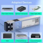 10GBase-SR SFP+ Transceiver, 850nm MMF, up to 300 Meters, Compatible with Cisco SFP-10G-SR, Meraki MA-SFP-10GB-SR, Ubiquiti UniFi UF-MM-10G, D-Link, Mikrotik, Netgear, TP-Link ... 1Pcs - Image 2