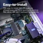 Crucial P310 1TB Gen4 M.2 NVMe SSD – 7100MB/s Read, Power Efficient, 20% Faster Bootups & Gaming, Backward Compatible, High-Speed Internal Storage - Image 3