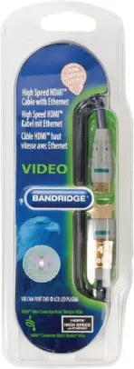 BANDRIGE VIDEO - Mini HDMI to HDMI Cable, High Speed Supports Ethernet 3D and Audio Return 1080P and Audio Return - 3 meters - Gold Plated - Image 4