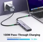 UGREEN 5-in-1 USB-C Multiport Adapter | 4K HDMI, 100W PD, USB 3.0 & USB 2.0 | Ultra-Fast File Transfer | Broad Compatibility | Compact & Travel-Ready Hub - Image 2