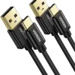 UGREEN USB-A to USB-C Fast Charging 3M Cable, 3A Charging Speed, 480Mbps Data Transfer, Durable Nylon Braided, Universal Compatibility for Smartphones, Tablets, Laptops, and More