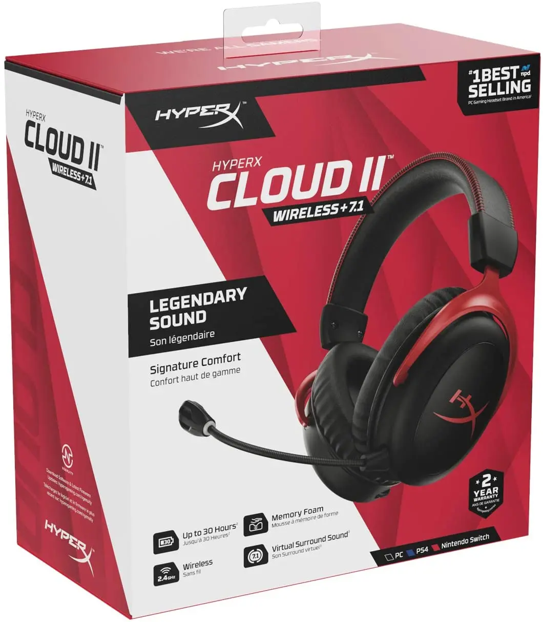 71eITWcCRfL._AC_SL1500_.webp HyperX Cloud II Wireless – Gaming Headset for PC, PS4 "OPENBOX" - Image 1