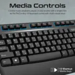 PROMATE PROCOMBO-14 ERGONOMIC WIRELESS BLACK COMBO - Image 4