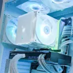 DeepCool AK620 Digital White ARGB CPU Air Cooler Mighty 260w TDP 6 Copper Heatpipes Dual-Tower with Status Display Screen and ARGB LED Strips 120mm FDB Fan - Image 7