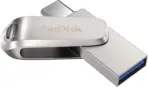 SanDisk Ultra Dual Drive Luxe USB Type-C 128GB  and USB Type-A 3.1connector -  High Speed 400MB/s  for Smartphones, Tablets, and Computers