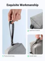 UGREEN ELECTRONICS ACCESSORIES STORAGE BAG HIGH-QUALITY - Image 4