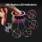 HyperX QuadCast 2 S USB Microphone with 32-bit/192kHz Audio, 100+ Customizable aRGB LEDs, Tap-to-Mute Sensor, Multifunction Knob, Detachable Shock Mount & Four Polar Patterns for Streamers | BLACK - Image 3