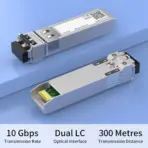 10GBase-SR SFP+ Transceiver, 850nm MMF, up to 300 Meters, Compatible with Cisco SFP-10G-SR, Meraki MA-SFP-10GB-SR, Ubiquiti UniFi UF-MM-10G, D-Link, Mikrotik, Netgear, TP-Link ... 1Pcs - Image 4