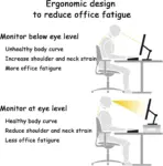 L22 Aluminum Monitor Stand , Ergonomic Riser for Monitors, Laptops & Office Devices - Image 2