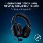 Razer BlackShark V2 X - Wired Esports Headset for PlayStation console PS5 , SWITCH , XBOX , & PC ;  Razer™ HyperClear Cardioid Microphone ; 50mm Razer™ TriForce Drivers ; Passive noise cancellation ; 3.5mm connector ; 240g| Black - Image 4