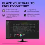 HyperX Alloy Origins Core - Tenkeyless Mechanical Gaming Keyboard, Software Controlled Light & Macro Customization, Compact Form Factor, RGB LED Backlit, Linear HyperX Red Switch | BLACK - Image 8