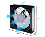 Lian Li UNI FAN SL-INF 120 Reverse Blade ARGB Fan, 120mm PWM, Infinity Mirror Design, Daisy-Chain, Magnetic Fluid Bearing, Custom Lighting, Quiet High-Flow - Image 6