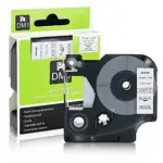 Compatible DYMO DM1 Label Tape Cassette – Black on White, 12mm x 7m, 1-Pack for D1 Series Label Makers