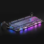 GravaStar Mercury K1 Pro Cyberpunk Special Edition 75% Tri-Mode Mechanical Keyboard With FR4 Plate,  x Kailh Speedy Mint Linear Switches , Dual RGB Zones, 8000mAh Battery, PBT Keycaps, Aluminum Alloy Exoskeleton  - Image 14