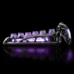 GravaStar Mercury K1 Pro Cyberpunk Special Edition 75% Tri-Mode Mechanical Keyboard With FR4 Plate,  x Kailh Speedy Mint Linear Switches , Dual RGB Zones, 8000mAh Battery, PBT Keycaps, Aluminum Alloy Exoskeleton  - Image 11