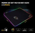 Genius GX-PAD 500S  RGB Gaming Mouse Pad , Included 1.8m USB Cable -  3 Dynamic RGB modes and 7 Static lighting modes - Premium Smooth Surface, Non-Slip Rubber Base - 450 x 400 x 3mm