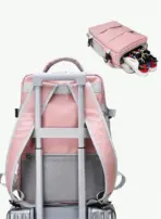 PURPLE Laptop Backpack - Accommodates Up to 15.6" Laptops & Tablets - Waterproof - Heavily Padded for Sensitive Electronics Protection -  USB Charging Port - Inner Pockets for Wet & Dry Laundry - Luggage Strap -Multifunctional for Hiking , Gym , Travel - Image 17