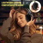 ATTACK SHARK G500 Ultra-Light Dual-Mode Gaming Headset With Bluetooth 5.3, 3.5mm Wired Connection, 210g Design, Hybrid Noise Cancelling, 40mm Drivers, Omnidirectional Mic | BLACK  - Image 7