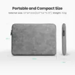 UGREEN 13.3" Laptop Sleeve Case 60985 GRAY - Image 7