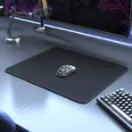 Attack Shark CM02 Gaming Mousepad – 450×400mm, 4mm Thick, Non-Slip Rubber Base, Water Resistant, Ultra-Fiber Surface, Anti-Fray Stitched Edges – Black - Image 5