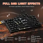 ATTACK SHARK R82 HE 75% Wired Magnetic Gaming Keyboard With 8000Hz Polling Rate, 0.005mm Rapid Trigger Accuracy, 256KHz Scan Rate, 5-Layer Sound Damping, And RGB Backlight | BLACK - Image 5