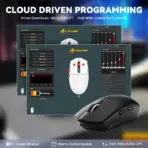 ATTACK SHARK G3 PRO Tri-Mode Wireless Gaming Mouse with RGB Charging Dock, 25,000 DPI, Ultra-Light 59g, PAW3311 Sensor, Omron 100M Switches – Black - Image 6