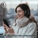 ATTACK SHARK G300 ANC Foldable Headphones With Bluetooth 5.3, Dual-Mode Wired And Wireless Connection, 40mm Drivers, -21dB Noise Cancelling, 210g Lightweight Design | BLACK - Image 7