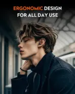 GravaStar Sirius Plus True Wireless Earbuds With Bluetooth 5.3, Hybrid ANC, 10mm Dynamic Drivers, RGB Ambient Lighting, 28-Hour Playtime, IPX4 Water Resistance | P9 PLUS ~ BLACK  - Image 5