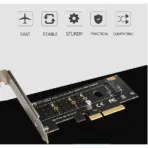 PCIe 3.0 x4 to M.2 NGFF NVMe SSD Adapter Card, High-Speed 32Gbps Transfer, Wide Compatibility, Low/Full Profile Brackets, No Driver Required - Image 3